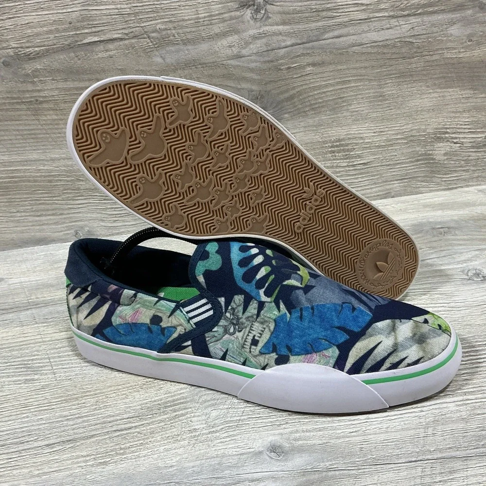 Adidas X Gonz Ghost Slip On Blue Skate Sneakers Shoes Size 11 Men's RARE